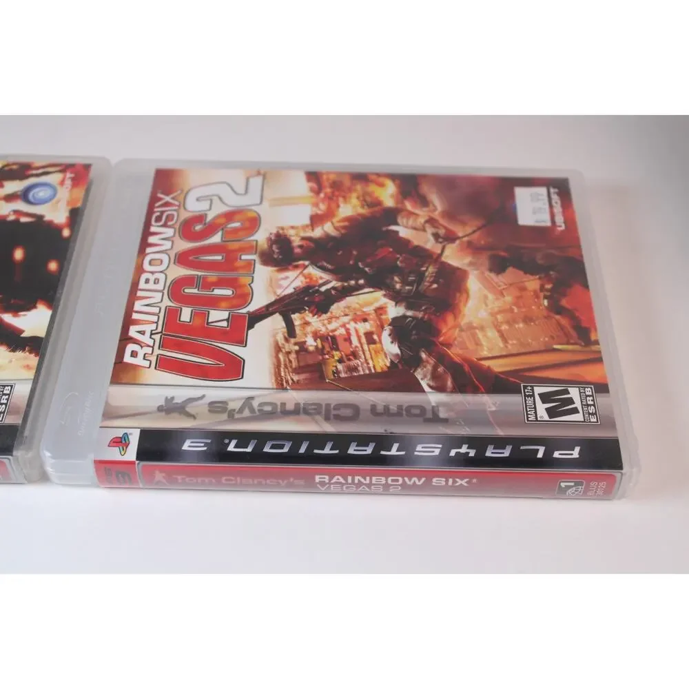 2 game lot/bundle: Rainbow Six Vegas 1 + 2 (Sony Playstation 3, PS3) Complete